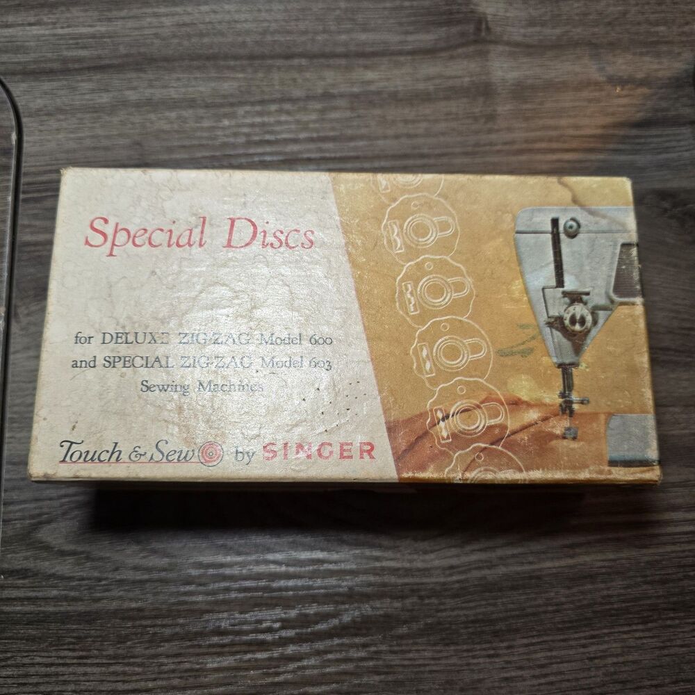 Singer Touch & Sew Special Discs Deluxe Zig-Zag Model 600 603 Special Lot of 12